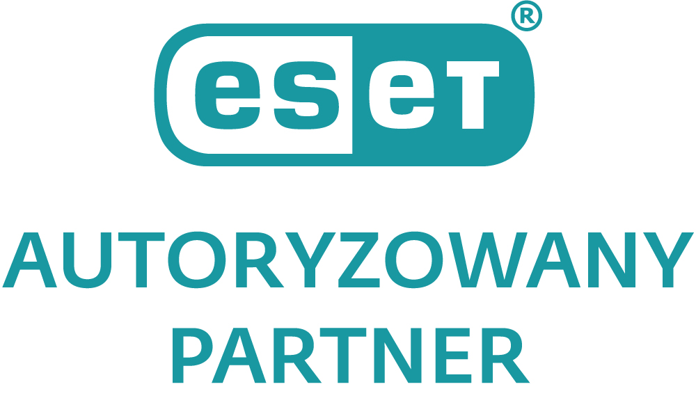 ESET Autoryzowany Partner - logo oprogramowania antywirusowego dla firm